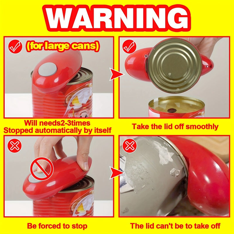 Automatic Jar Bottle Opener HandsFree Electric Can Opener Easy Pull Tab Design BatteryPowered Kitch 3