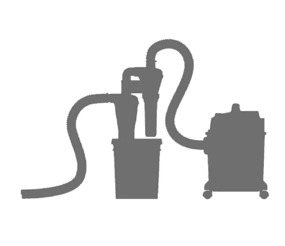 Double Filtration Cyclone Dust Collector  Turbocharged 50mm Shop Vac Separator For Woodworking 5
