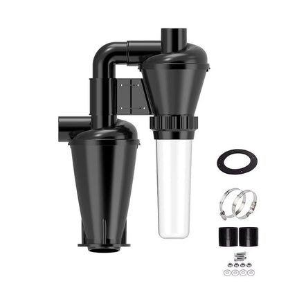 Double Filtration Cyclone Dust Collector  Turbocharged 50mm Shop Vac Separator For Woodworking 7
