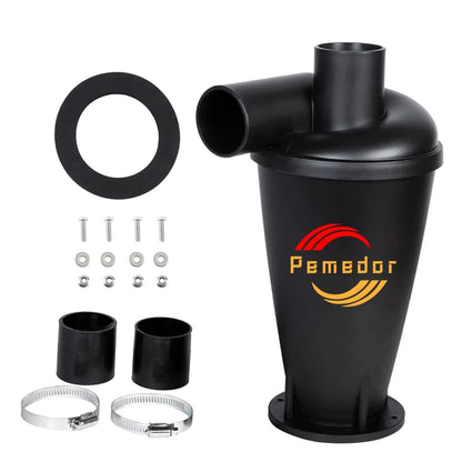 Double Filtration Cyclone Dust Collector  Turbocharged 50mm Shop Vac Separator For Woodworking 8