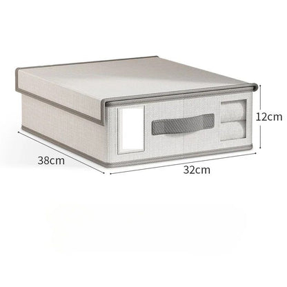 Creative 4Piece Bed Sheet Storage Box Set Fabric Organizer For Wardrobe Blanket  Quilt Covers 6