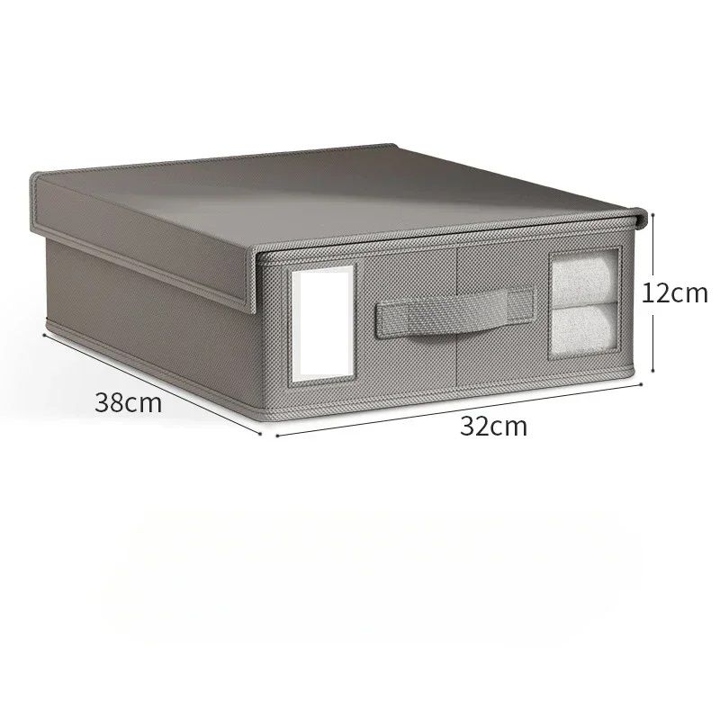 Creative 4Piece Bed Sheet Storage Box Set Fabric Organizer For Wardrobe Blanket  Quilt Covers 7