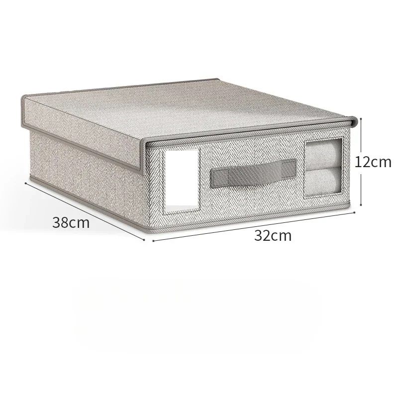 Creative 4Piece Bed Sheet Storage Box Set Fabric Organizer For Wardrobe Blanket  Quilt Covers 8