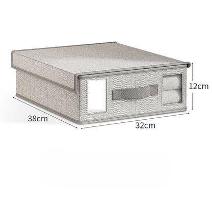 Creative 4Piece Bed Sheet Storage Box Set Fabric Organizer For Wardrobe Blanket  Quilt Covers 8