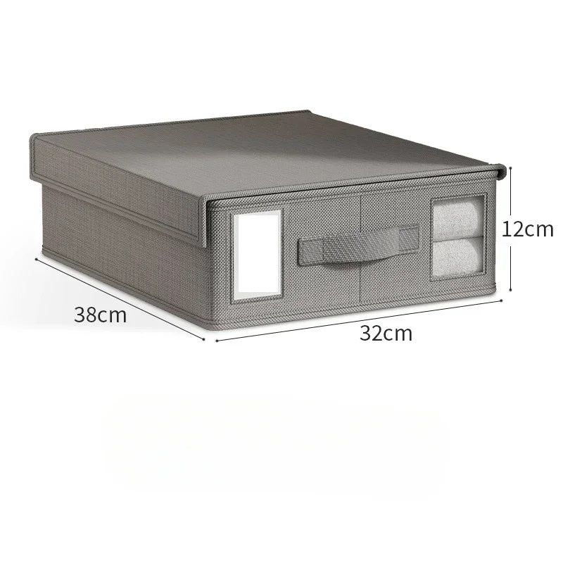 Creative 4Piece Bed Sheet Storage Box Set Fabric Organizer For Wardrobe Blanket  Quilt Covers 9