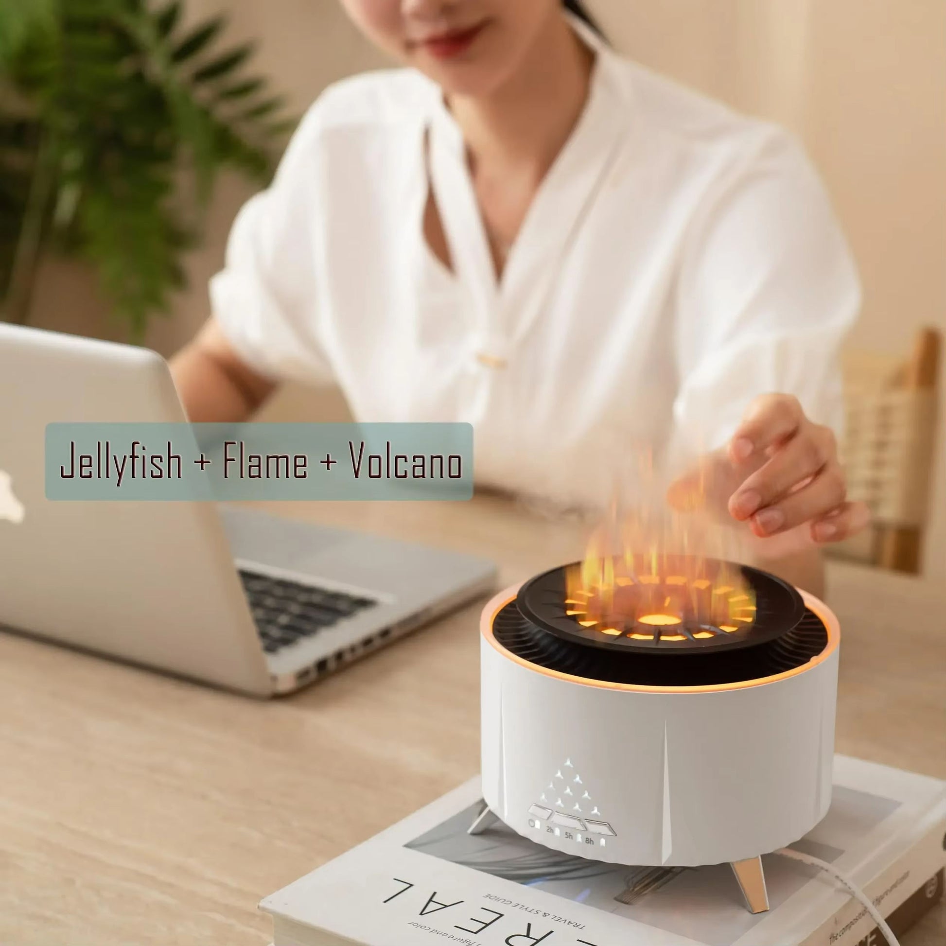 Jellyfish Mist Essential Oil Diffuser  350ml Aromatherapy Humidifier For Large Rooms  Bedrooms 1