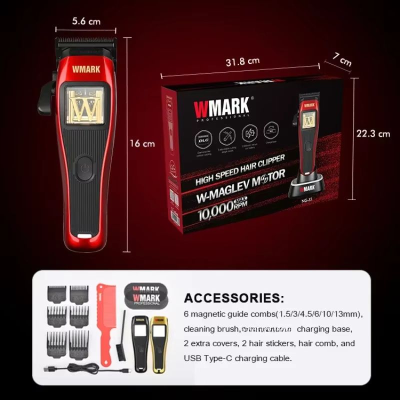 JRL 2020C Professional Hair Clipper  Trimmer Set  7200RPM Barber Shop Grooming Tool For Men 1