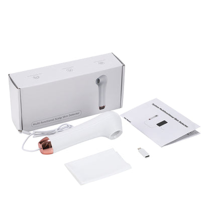 Professional HD Visual Scalp Skin & Hair Follicle Detector Analyzer Machine, Multifunctional Magnifier Dermatoscope