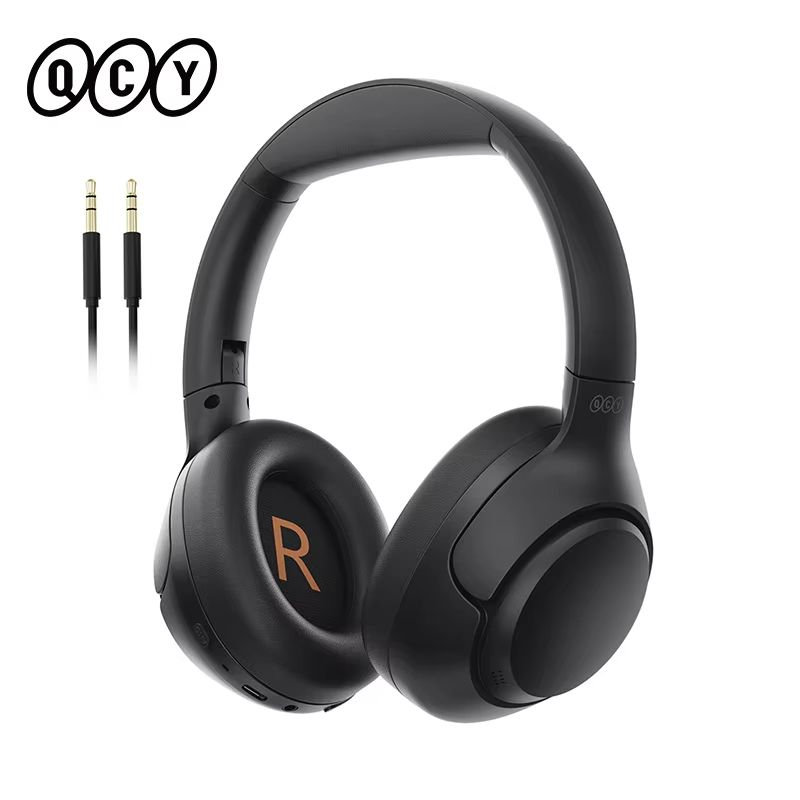 QCY H3 ANC Wireless Headphones  43dB Active Noise Cancelling Bluetooth 54 OverEar Headset With HiRe 6