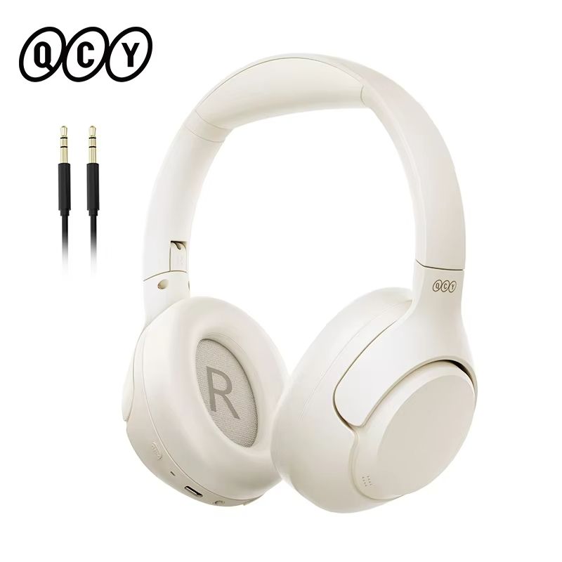 QCY H3 ANC Wireless Headphones  43dB Active Noise Cancelling Bluetooth 54 OverEar Headset With HiRe 7