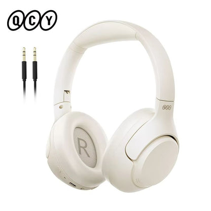 QCY H3 ANC Wireless Headphones  43dB Active Noise Cancelling Bluetooth 54 OverEar Headset With HiRe 7