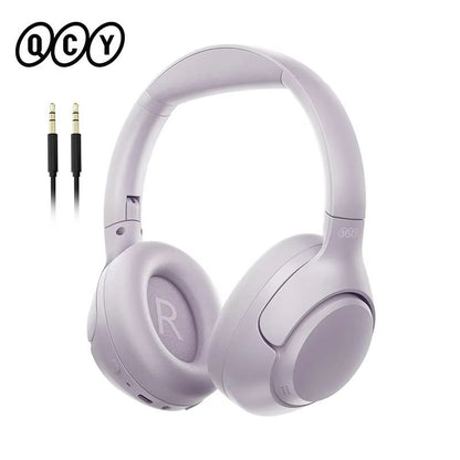 QCY H3 ANC Wireless Headphones  43dB Active Noise Cancelling Bluetooth 54 OverEar Headset With HiRe 10