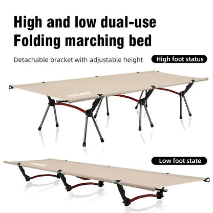 Folding Camping Cot  Portable Outdoor Bed For Adults  Kids Comfortable Travel And RV Sleeping Cot 1