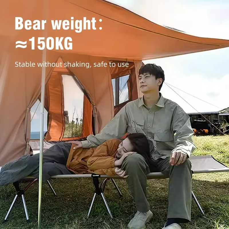 Folding Camping Cot  Portable Outdoor Bed For Adults  Kids Comfortable Travel And RV Sleeping Cot 5