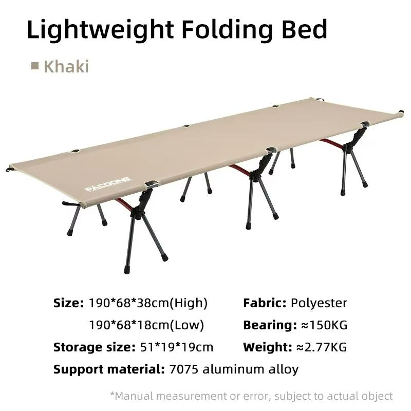 Folding Camping Cot  Portable Outdoor Bed For Adults  Kids Comfortable Travel And RV Sleeping Cot 7