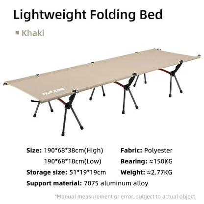 Folding Camping Cot  Portable Outdoor Bed For Adults  Kids Comfortable Travel And RV Sleeping Cot 7