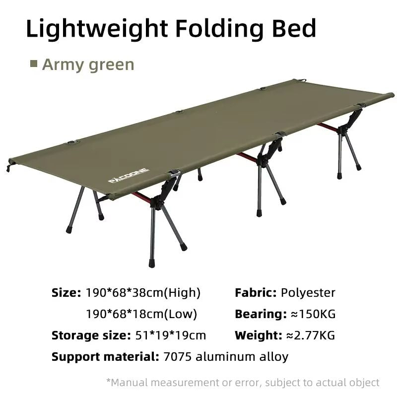 Folding Camping Cot  Portable Outdoor Bed For Adults  Kids Comfortable Travel And RV Sleeping Cot 8