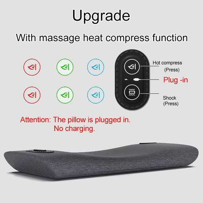 Heated Waist Support Pillow  Electric Massage Sleep Pad For Back Pain Relief  Bedtime Comfort 7