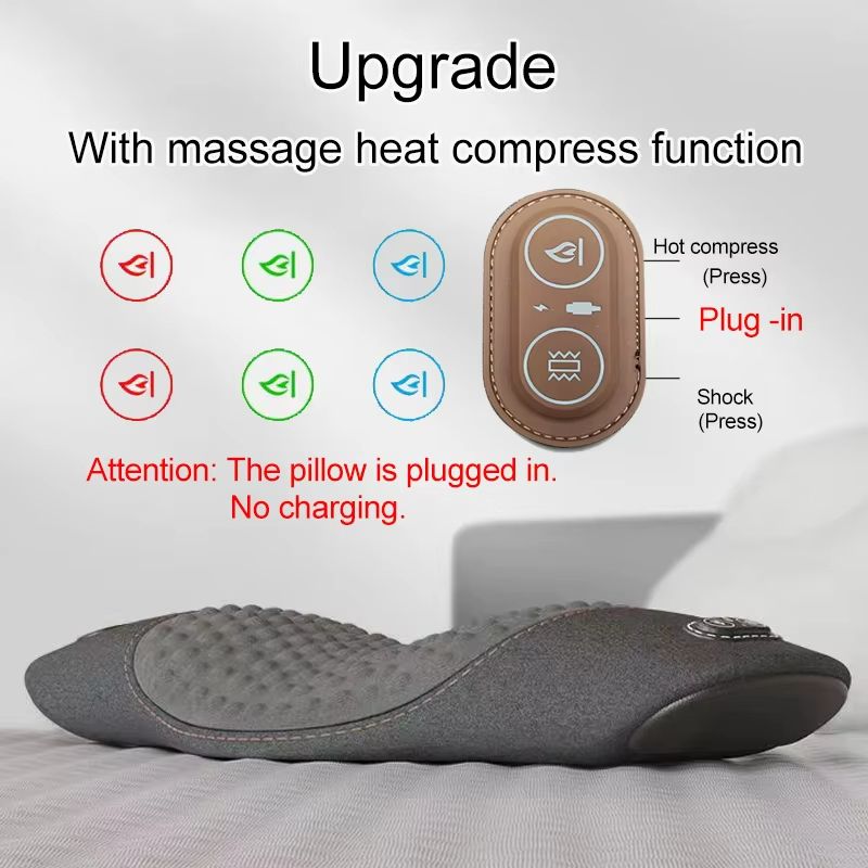 Heated Waist Support Pillow  Electric Massage Sleep Pad For Back Pain Relief  Bedtime Comfort 11