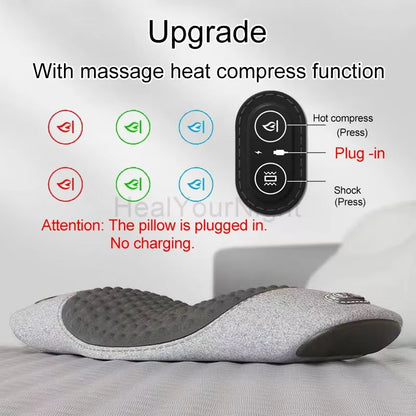 Heated Waist Support Pillow  Electric Massage Sleep Pad For Back Pain Relief  Bedtime Comfort 8