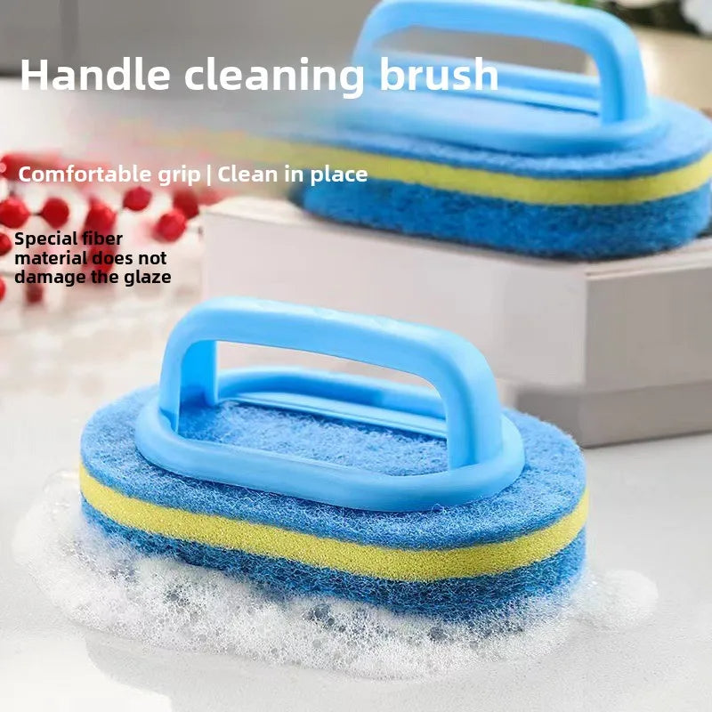 Magic Handle Sponge Household Cleaning Brush Easy Cleaning Tool For Kitchen Bathroom Toilet Walls