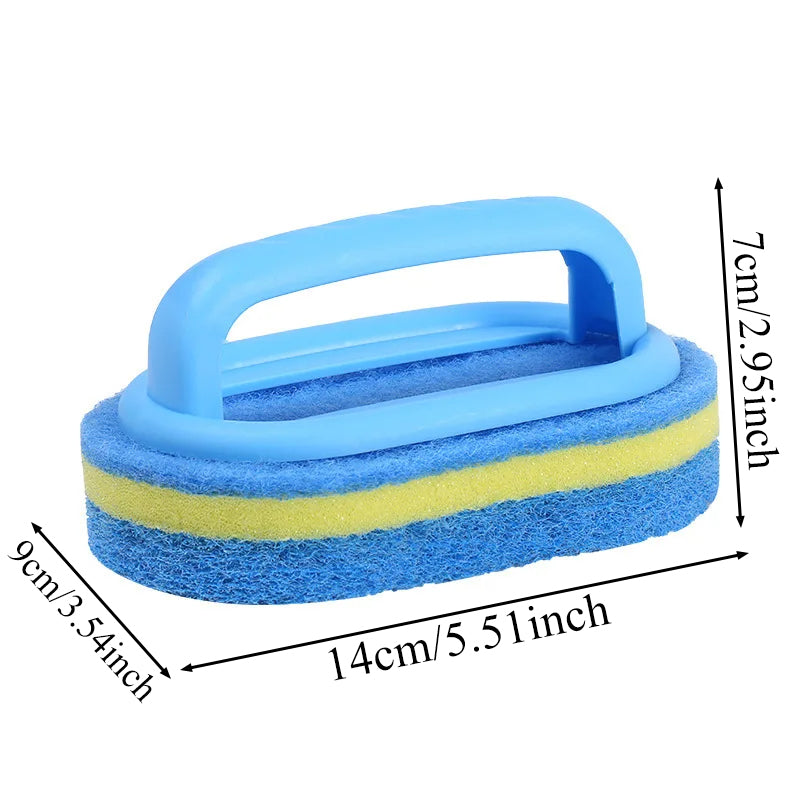 Magic Handle Sponge Household Cleaning Brush Easy Cleaning Tool For Kitchen Bathroom Toilet Walls
