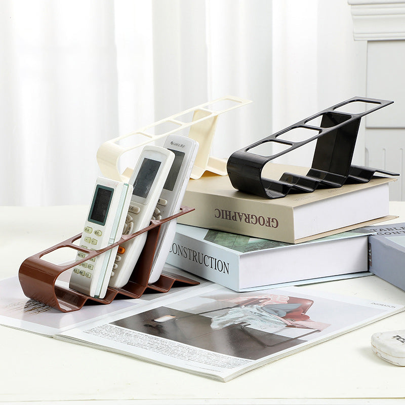 Practical Slots Remote Control Storage Holder TVDVDVCR Organiser Desktop Bracket  Home Office Stora 4