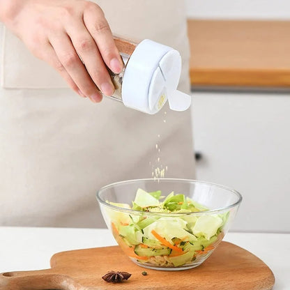 Plastic Seasoning Jar Spice Container Bottle With Salt And Pepper Shaker For BBQ Camping  Kitchen C 4