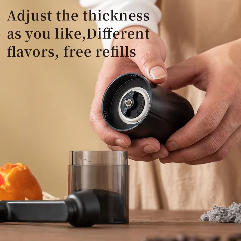 Portable Manual Coffee Grinder With Adjustable Hand Crank  TravelFriendly Bean Grinder For Home And 1