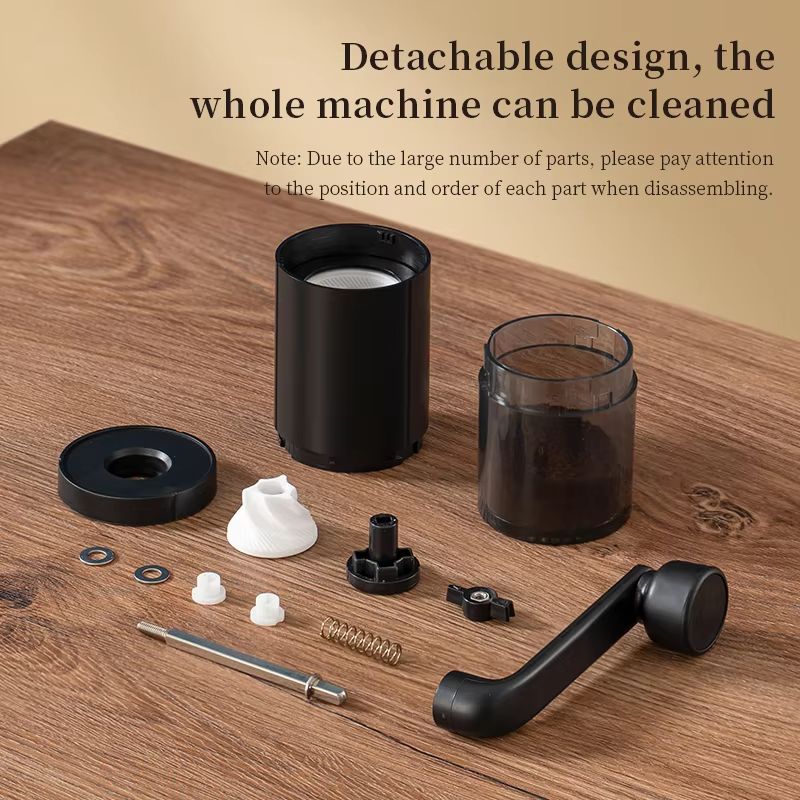 Portable Manual Coffee Grinder With Adjustable Hand Crank  TravelFriendly Bean Grinder For Home And 3