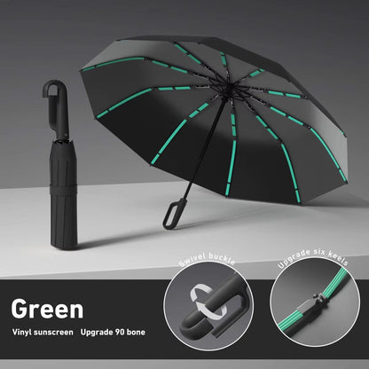 Automatic Folding Umbrella  Windproof DoubleLayer Portable And Sturdy Design For Men And Women 10