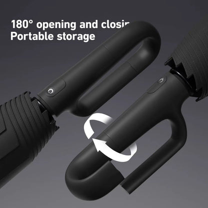 Automatic Folding Umbrella  Windproof DoubleLayer Portable And Sturdy Design For Men And Women 3