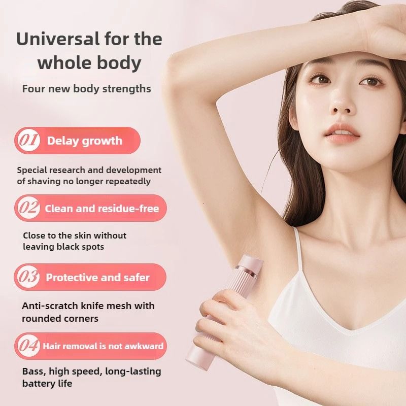 Electric Shaver For Women Waterproof Wet And Dry 2 In 1 Bikini Hair Trimmer And Dual Head Razor 3