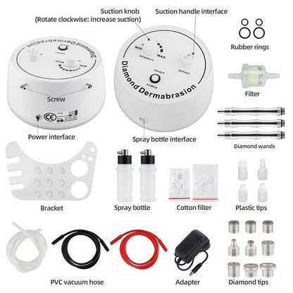 Professional Diamond Microdermabrasion Machine With Water Spray Exfoliation For Deep Pore Cleaning  3