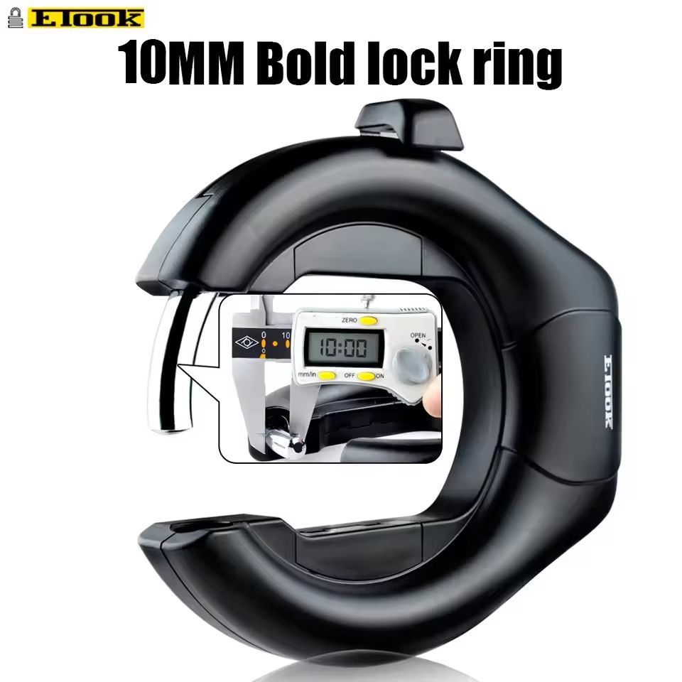 ETOOK HeavyDuty Bike Lock  AntiTheft Hardened Steel Horseshoe Lock For Road And Mountain Bicycles 4