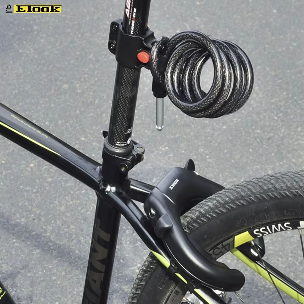 ETOOK HeavyDuty Bike Lock  AntiTheft Hardened Steel Horseshoe Lock For Road And Mountain Bicycles 5