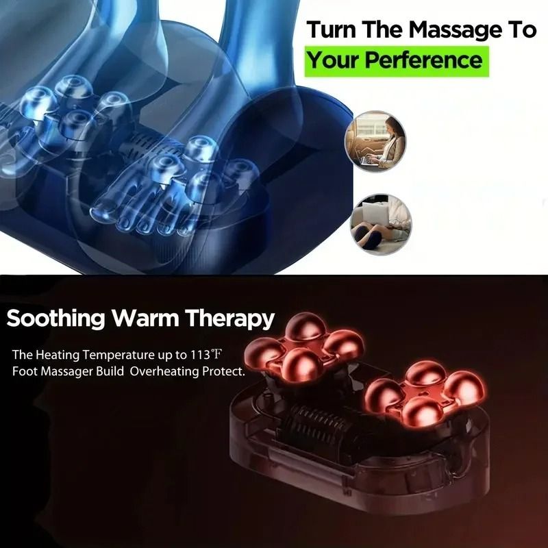 Extra Large Electric Foot Massager With Shiatsu Kneading And Hot Compress For Calf And Leg Relaxati 2