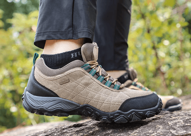 Humtto Mens Leather Hiking Shoes Outdoor Trekking Sneakers 3