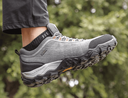 Humtto Mens Leather Hiking Shoes Outdoor Trekking Sneakers 2