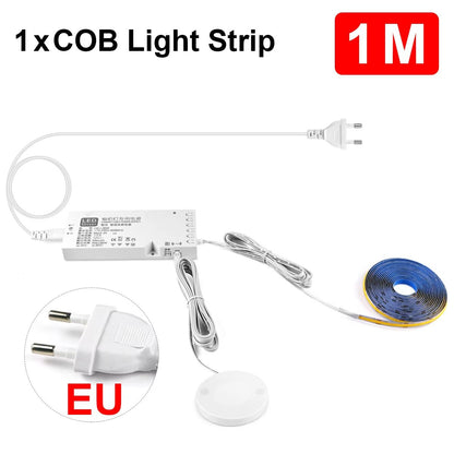 Smart COB LED Strip Light With Touch Sensor  320 LEDsm Dimmable Wood Penetrable Lighting For Kitche 7
