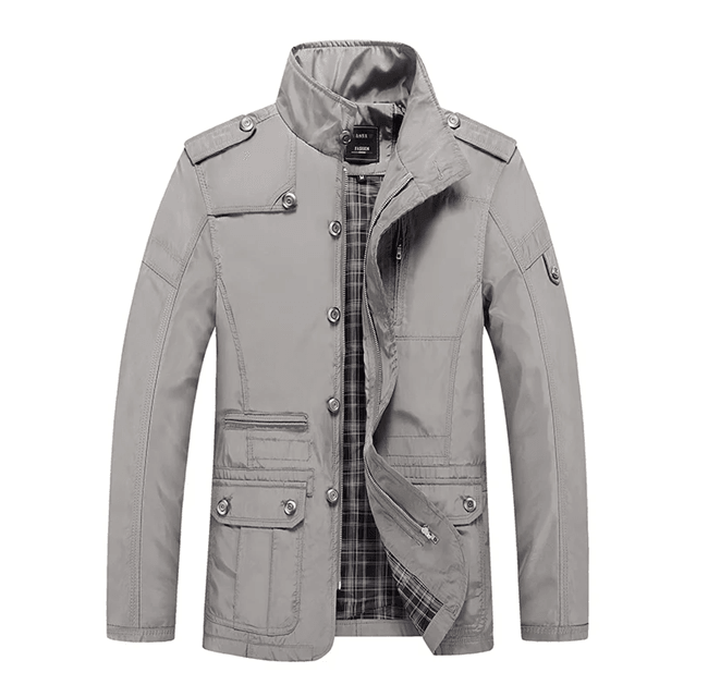 UrbanShield Mens Windproof Business Jacket