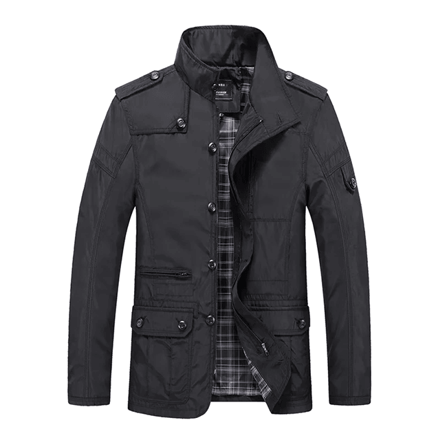 UrbanShield Mens Windproof Business Jacket 1