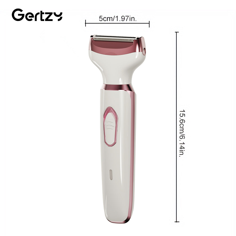 4-in-1 Rechargeable Electric Razor for Women, All-in-One Painless Grooming Kit for Face, Nose, Legs, Underarm & Bikini,