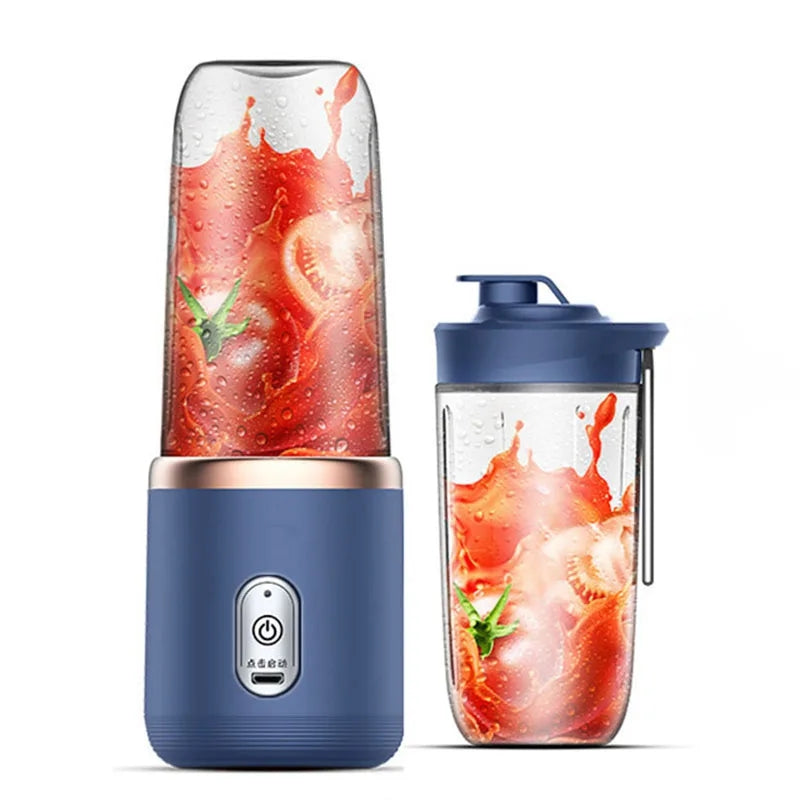 Personal Electric Mini Bottle Juicer Portable Fruit Juice Blender USB 6 Blade Cup Machine For Summe 2