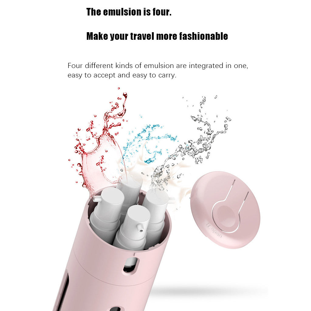 Travel Dispenser Split Bottle for Shampoo, Lotion, Shower Gel, Soap, Portable Empty Sub-bottle Press Container Bottles