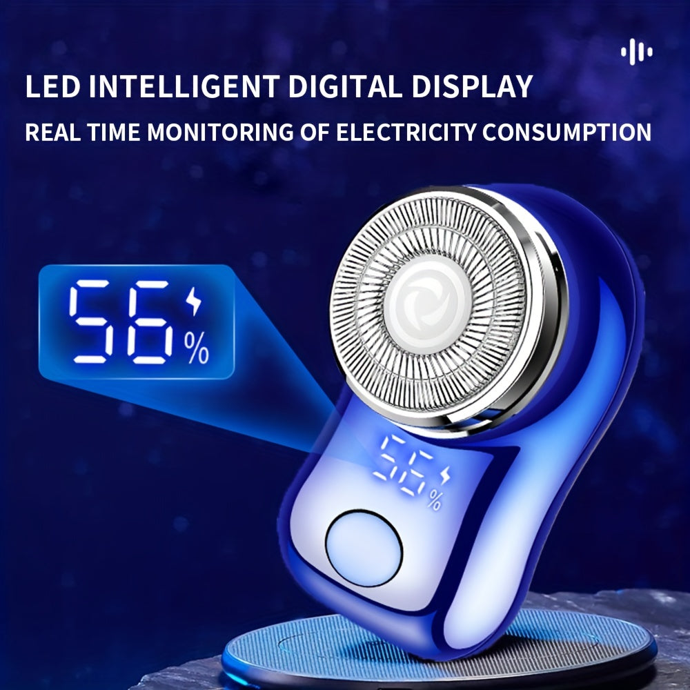 Mens Capsule Electric Shaver, Ultimate Mini Portable Shaver for Travel & Smart Grooming On-The-Go