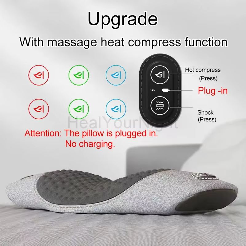 Heated Waist Support Pillow  Electric Massage Sleep Pad For Lower Back Pain Relief  Nighttime Comfo 8