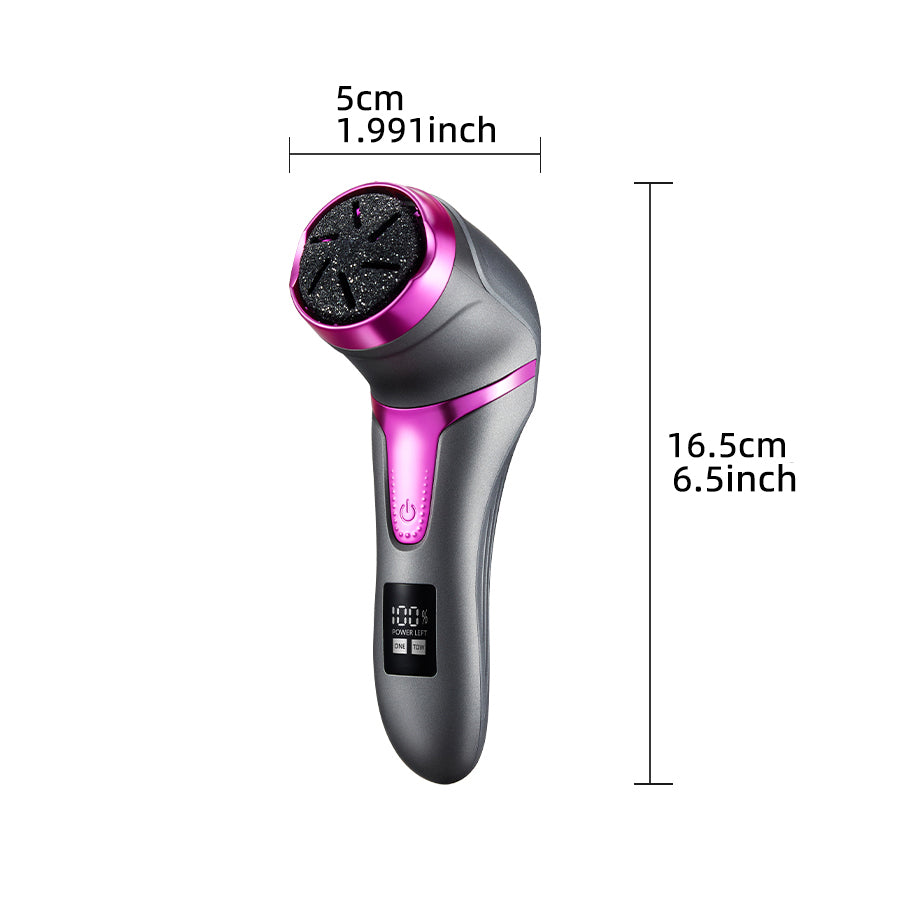 Professional 2Speed Electric Foot Grinder With Chip Vacuum Cleaner  LED Foot File 10Piece Pedicure  2
