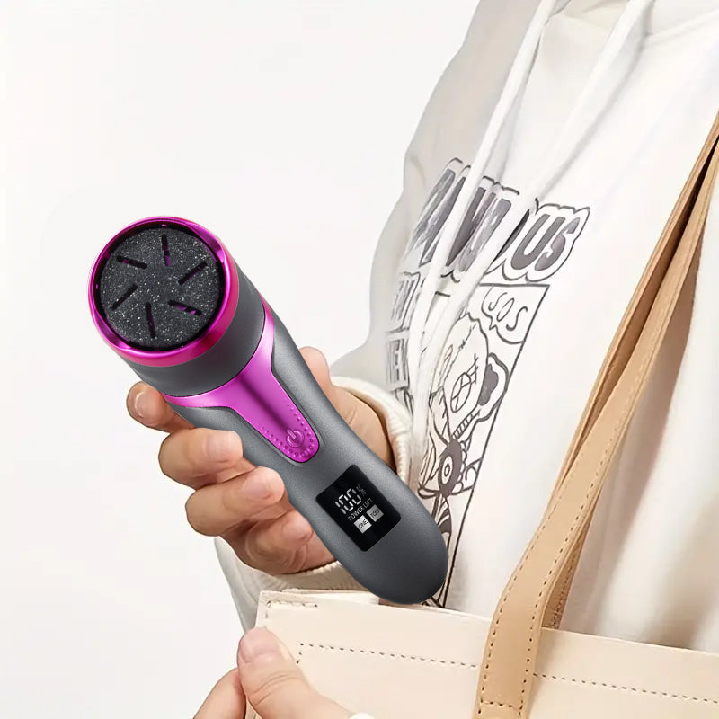Professional 2Speed Electric Foot Grinder With Chip Vacuum Cleaner  LED Foot File 10Piece Pedicure  4