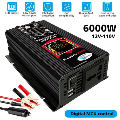 6000W Solar Inverter And Panel Kit  12V Battery Charger With 100A Controller For Home RV And OffGri 7